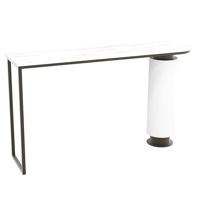 Specialty Bar Table Bar Height Contemporary Pub Table for Indoor Black White Without Chairs Clearhalo 'Bar Furniture' 'Bar Tables' 'bar_tables' 'furn' 'furn_bar_tables' 'Furniture' 'Kitchen & Dining Furniture' 6247301