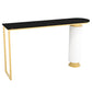 Specialty Bar Table Bar Height Contemporary Pub Table for Indoor Black-Gold Without Chairs Clearhalo 'Bar Furniture' 'Bar Tables' 'bar_tables' 'furn' 'furn_bar_tables' 'Furniture' 'Kitchen & Dining Furniture' 6247306