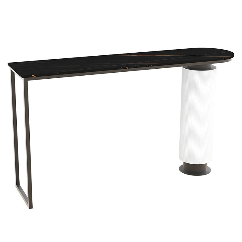 Specialty Bar Table Bar Height Contemporary Pub Table for Indoor Black Without Chairs Clearhalo 'Bar Furniture' 'Bar Tables' 'bar_tables' 'furn' 'furn_bar_tables' 'Furniture' 'Kitchen & Dining Furniture' 6247307