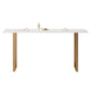 Glam Pub Table Rectangle Bar Height Bar Table for Cafe and Breakroom Clearhalo 'Bar Furniture' 'Bar Tables' 'bar_tables' 'furn' 'furn_bar_tables' 'Furniture' 'Kitchen & Dining Furniture' 6247330