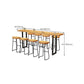 Modern Solid Wood Bar Table Sled Base Dining Table for Kitchen Living Room Coffee Room Clearhalo 'Bar Furniture' 'Bar Tables' 'bar_tables' 'furn' 'furn_bar_tables' 'Furniture' 'Kitchen & Dining Furniture' 6247347