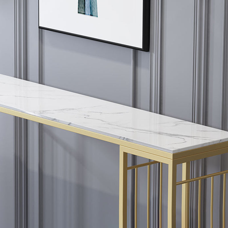 Rectangle Pub Table Glam Style Bar Height Bar Table for Breakroom Clearhalo 'Bar Furniture' 'Bar Tables' 'bar_tables' 'furn' 'furn_bar_tables' 'Furniture' 'Kitchen & Dining Furniture' 6247364