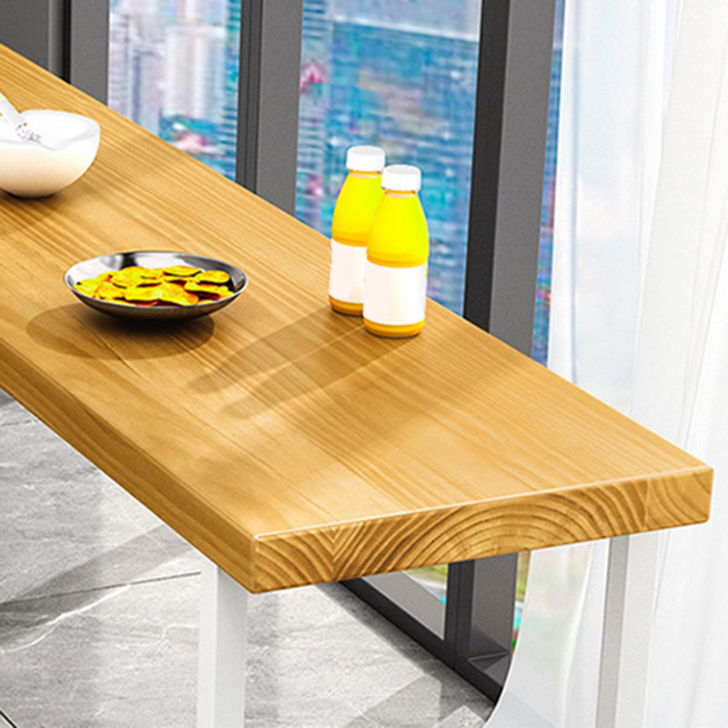 Rectangle Bar Table Bar Height Contemporary Solid Wood Pub Table for Indoor Clearhalo 'Bar Furniture' 'Bar Tables' 'bar_tables' 'furn' 'furn_bar_tables' 'Furniture' 'Kitchen & Dining Furniture' 6247379