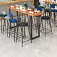 Modern Bar-height Table with Black Base 41.3-inch Height Table Base Bar Table 55.1"L x 17.7"W x 41.3"H Without Chairs Clearhalo 'Bar Furniture' 'Bar Tables' 'bar_tables' 'furn' 'furn_bar_tables' 'Furniture' 'Kitchen & Dining Furniture' 6247431