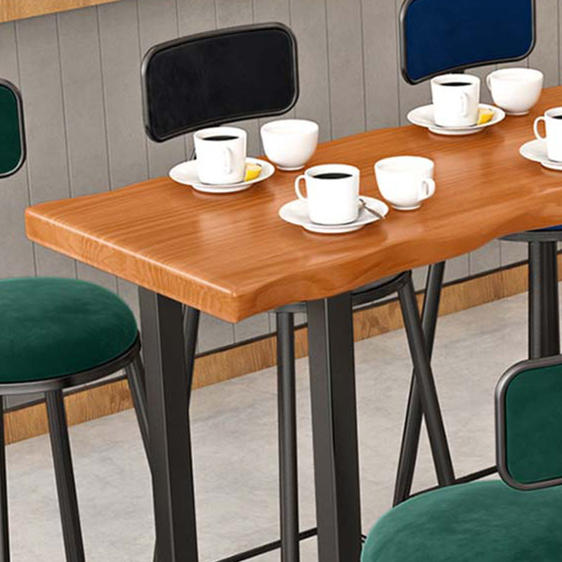 Modern Bar-height Table with Black Base 41.3-inch Height Table Base Bar Table Clearhalo 'Bar Furniture' 'Bar Tables' 'bar_tables' 'furn' 'furn_bar_tables' 'Furniture' 'Kitchen & Dining Furniture' 6247434