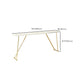 Mesa Glam con altura de barra y base dorada Mesa de bar con tablero de 41,3 pulgadas de altura