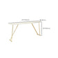 Mesa Glam con altura de barra y base dorada Mesa de bar con tablero de 41,3 pulgadas de altura