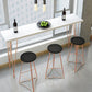 Glam Bar-height Table with Metal Base 41.3-inch Height Table Top Bar Table for Patio Clearhalo 'Bar Furniture' 'Bar Tables' 'bar_tables' 'furn' 'furn_bar_tables' 'Furniture' 'Kitchen & Dining Furniture' 6247471