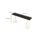 Tavolo da barla glam con base in metallo da 41,3 pollici tavolo da barra per patio