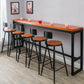 Table moderne à hauteur de bar avec base noire Table de bar de 39 pouces de hauteur
