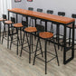 Table moderne à hauteur de bar avec base noire Table de bar de 39 pouces de hauteur