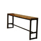 Table moderne à hauteur de bar avec base noire Table de bar de 39 pouces de hauteur