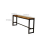 Table moderne à hauteur de bar avec base noire Table de bar de 39 pouces de hauteur