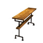 Mesa de bar moderna con altura de pub, mesa de bar rectangular con base negra