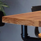 Mesa de bar moderna con altura de pub, mesa de bar rectangular con base negra