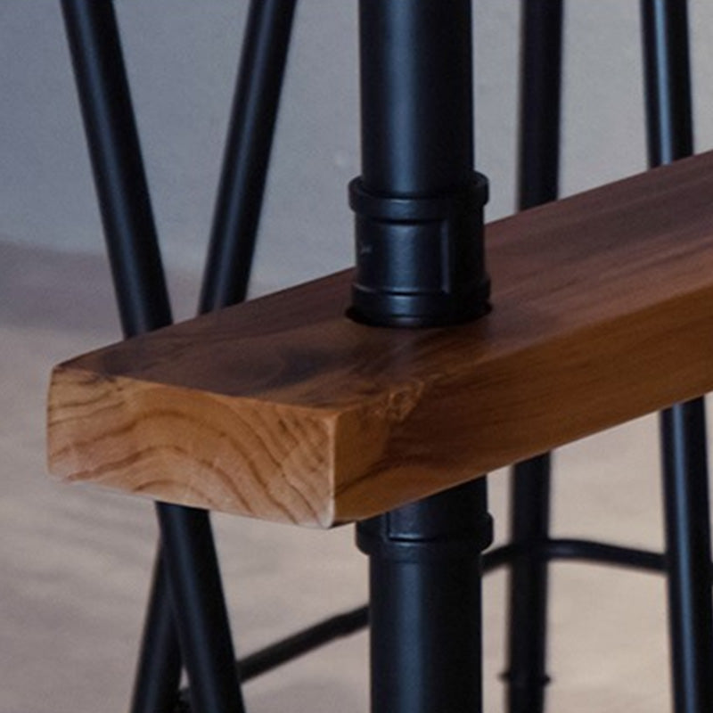 Mesa de bar moderna con altura de pub, mesa de bar rectangular con base negra