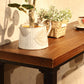 Mesa de bar de madera de 41,3" H, mesa rectangular con base metálica para patio