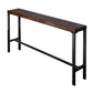 Modern 41.3"H Bar Table Black Iron Solid Wood Pub Table for Patio Use Clearhalo 'Bar Furniture' 'Bar Tables' 'bar_tables' 'furn' 'furn_bar_tables' 'Furniture' 'Kitchen & Dining Furniture' 6247653