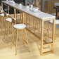 Mesa de comedor Glam Pub con tapa de madera maciza para sala de estar