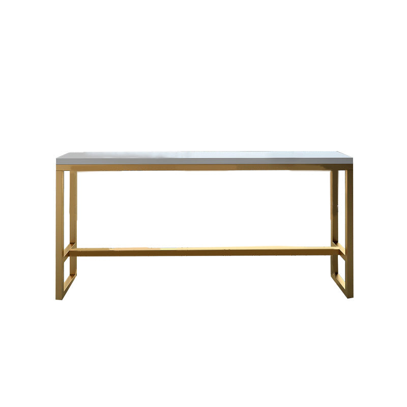 Mesa de comedor Glam Pub con tapa de madera maciza para sala de estar