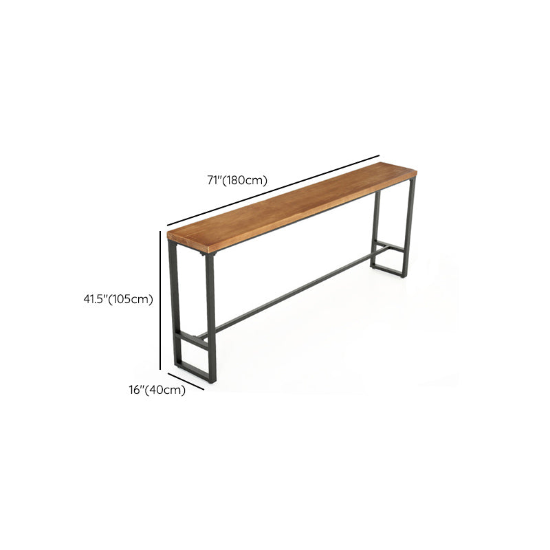 Industrial Style Rectangle Counter Table Wooden Counter Table for Kitchen Clearhalo 'Bar Furniture' 'Bar Tables' 'bar_tables' 'furn' 'furn_bar_tables' 'Furniture' 'Kitchen & Dining Furniture' 6247800
