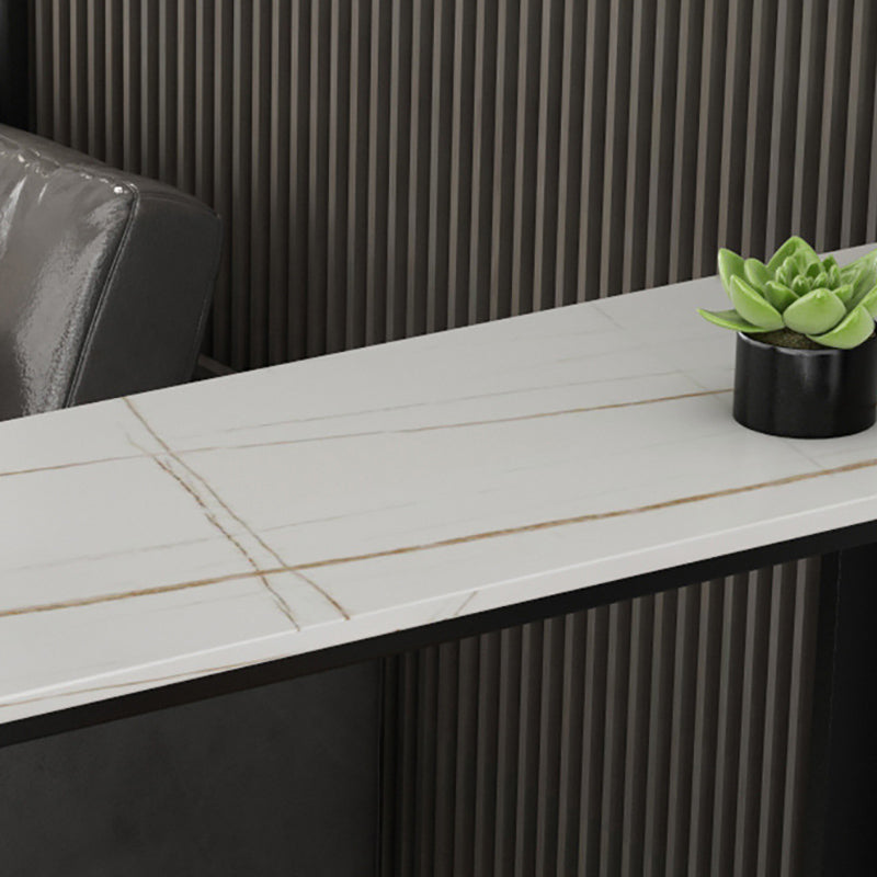 Table de comptoir rectangulaire en pierre de style moderne, pour la maison