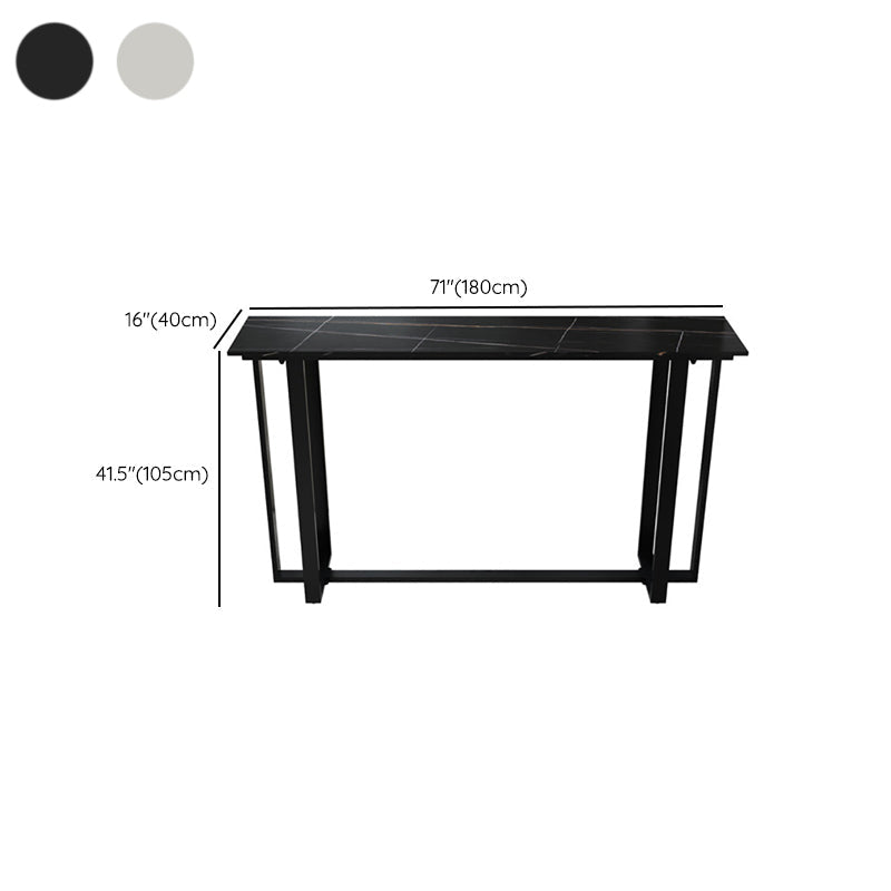 Table de comptoir rectangulaire en pierre de style moderne, pour la maison