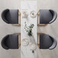 Rectangle Bar Counter Table Glam Style Faux Marble Bar Counter Table for Kitchen