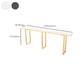 Faux Marble Top Table Modern Style Bistro Pub Table with Metal Base Clearhalo 'Bar Furniture' 'Bar Tables' 'bar_tables' 'furn' 'furn_bar_tables' 'Furniture' 'Kitchen & Dining Furniture' 6247865