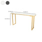 Faux Marble Top Table Modern Style Bistro Pub Table with Metal Base Clearhalo 'Bar Furniture' 'Bar Tables' 'bar_tables' 'furn' 'furn_bar_tables' 'Furniture' 'Kitchen & Dining Furniture' 6247868