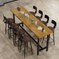 Industrial Rectangle Counter Table Wooden Counter Table for Restaurant 70.9"L x 23.6"W x 41.3"H Without Chairs Clearhalo 'Bar Furniture' 'Bar Tables' 'bar_tables' 'furn' 'furn_bar_tables' 'Furniture' 'Kitchen & Dining Furniture' 6247875
