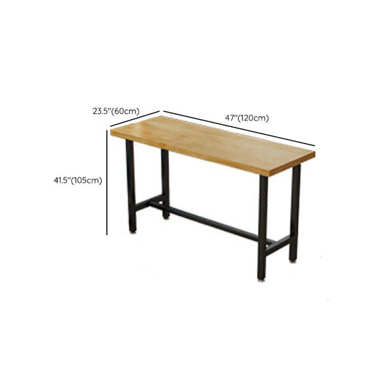 Industrial Rectangle Counter Table Wooden Counter Table for Restaurant Clearhalo 'Bar Furniture' 'Bar Tables' 'bar_tables' 'furn' 'furn_bar_tables' 'Furniture' 'Kitchen & Dining Furniture' 6247880