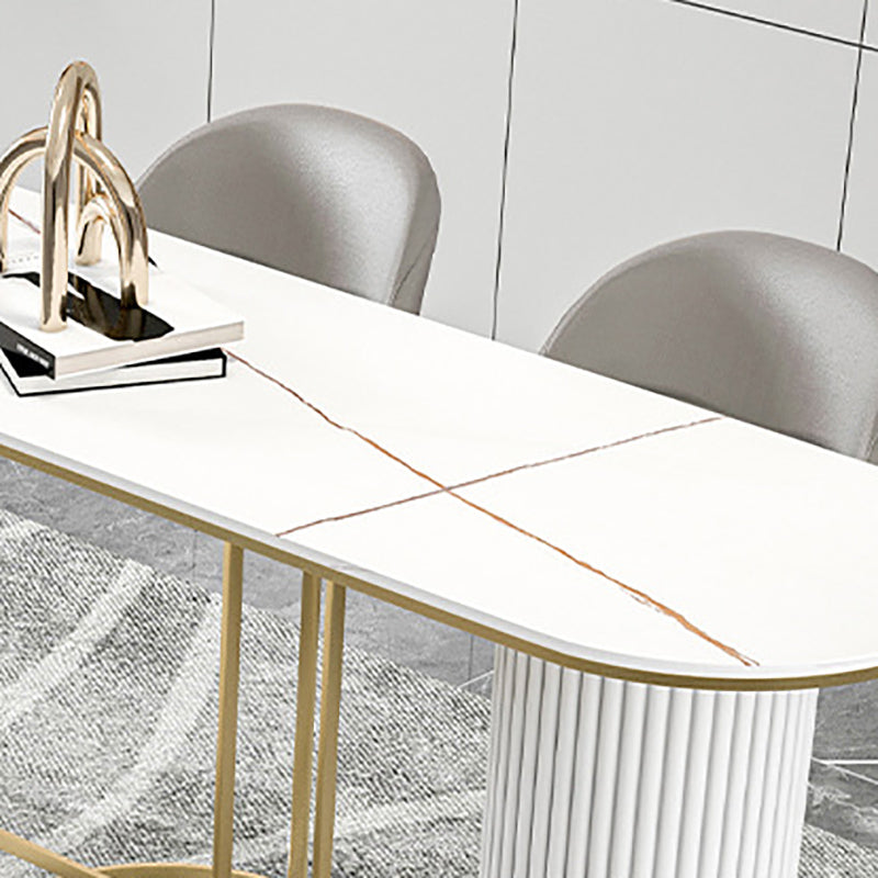 Stone Bar Table Modern Style Bistro Pub Table for Dining Room Clearhalo 'Bar Furniture' 'Bar Tables' 'bar_tables' 'furn' 'furn_bar_tables' 'Furniture' 'Kitchen & Dining Furniture' 6247895