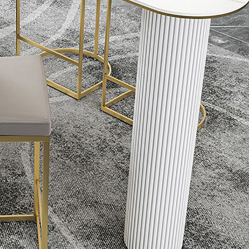 Stone Bar Table Modern Style Bistro Pub Table for Dining Room Clearhalo 'Bar Furniture' 'Bar Tables' 'bar_tables' 'furn' 'furn_bar_tables' 'Furniture' 'Kitchen & Dining Furniture' 6247896