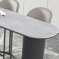Stone Bar Table Modern Style Bistro Pub Table for Dining Room Clearhalo 'Bar Furniture' 'Bar Tables' 'bar_tables' 'furn' 'furn_bar_tables' 'Furniture' 'Kitchen & Dining Furniture' 6247898