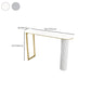 Stone Bar Table Modern Style Bistro Pub Table for Dining Room Clearhalo 'Bar Furniture' 'Bar Tables' 'bar_tables' 'furn' 'furn_bar_tables' 'Furniture' 'Kitchen & Dining Furniture' 6247899