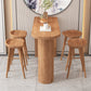 Modern Wood Bar Counter Table Freeform Bar Counter Table for Home Use 63"L x 15.7"W x 41.3"H Walnut Without Chairs Clearhalo 'Bar Furniture' 'Bar Tables' 'bar_tables' 'furn' 'furn_bar_tables' 'Furniture' 'Kitchen & Dining Furniture' 6247906