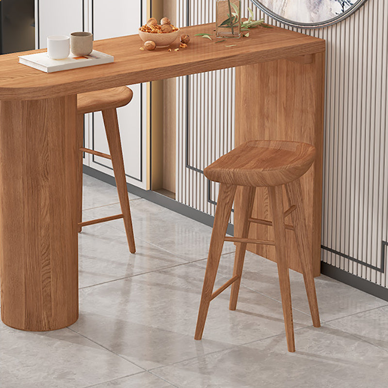 Modern Wood Bar Counter Table Freeform Bar Counter Table for Home Use Clearhalo 'Bar Furniture' 'Bar Tables' 'bar_tables' 'furn' 'furn_bar_tables' 'Furniture' 'Kitchen & Dining Furniture' 6247913