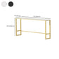 Metal Base Bar Table Rectangular Stone Top Bistro Pub Table with Gold Base Clearhalo 'Bar Furniture' 'Bar Tables' 'bar_tables' 'furn' 'furn_bar_tables' 'Furniture' 'Kitchen & Dining Furniture' 6247955