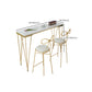 Glam Style Faux Marble Bar Counter Table Rectangle Bar Counter Table Clearhalo 'Bar Furniture' 'Bar Tables' 'bar_tables' 'furn' 'furn_bar_tables' 'Furniture' 'Kitchen & Dining Furniture' 6248036