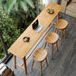 Modern Style Wood Bar Counter Table Rectangle Bar Counter Table for Home 55.1"L x 17.7"W x 41.3"H Without Chairs Clearhalo 'Bar Furniture' 'Bar Tables' 'bar_tables' 'furn' 'furn_bar_tables' 'Furniture' 'Kitchen & Dining Furniture' 6248053