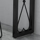 Glam Style Bar-height Table Metal Base Bistro Pub Table with Double Pedestal Clearhalo 'Bar Furniture' 'Bar Tables' 'bar_tables' 'furn' 'furn_bar_tables' 'Furniture' 'Kitchen & Dining Furniture' 6248068