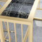 Modern Pub Height Dining Table Faux Marble Top Pub Table for Patio Use Clearhalo 'Bar Furniture' 'Bar Tables' 'bar_tables' 'furn' 'furn_bar_tables' 'Furniture' 'Kitchen & Dining Furniture' 6248107