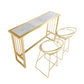 Modern Pub Height Dining Table Faux Marble Top Pub Table for Patio Use Clearhalo 'Bar Furniture' 'Bar Tables' 'bar_tables' 'furn' 'furn_bar_tables' 'Furniture' 'Kitchen & Dining Furniture' 6248109