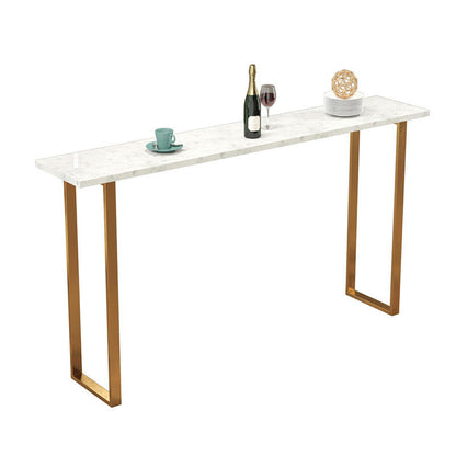 Table de comptoir de bar en faux marbre Glam Table de comptoir de bar rectangulaire pour la cuisine