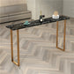 Table de comptoir de bar en faux marbre Glam Table de comptoir de bar rectangulaire pour la cuisine