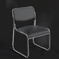 20" Wide Contemporary Desk Chair Black Armless Leather Office Chair Clearhalo 'furn' 'furn_office_chair' 'Furniture' 'Office Chairs' 'Office Furniture' 'office_chair' 6248164