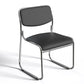 20" Wide Contemporary Desk Chair Black Armless Leather Office Chair Clearhalo 'furn' 'furn_office_chair' 'Furniture' 'Office Chairs' 'Office Furniture' 'office_chair' 6248166