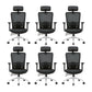 Modern Desk Chair Mesh Computer Chair High-Back Chair with Wheels