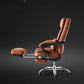 Silla de escritorio moderna Silla de cuero para computadora Silla con respaldo alto en marrón
